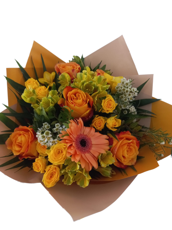 Buchet Orange & Yellow  - imagine 3