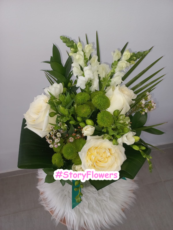 Buchet White and Green - imagine 2