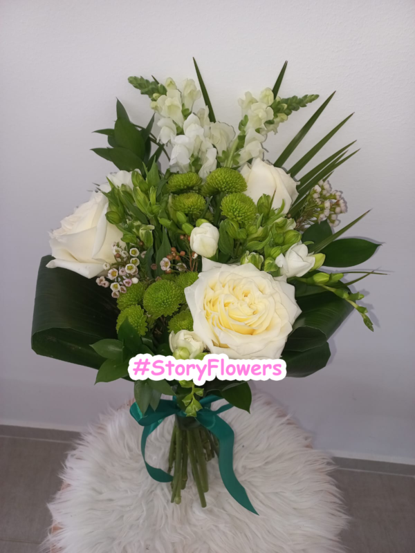 Buchet White and Green - imagine 3