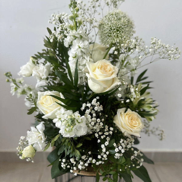 Aranjament masă nuntă Ivory Garden